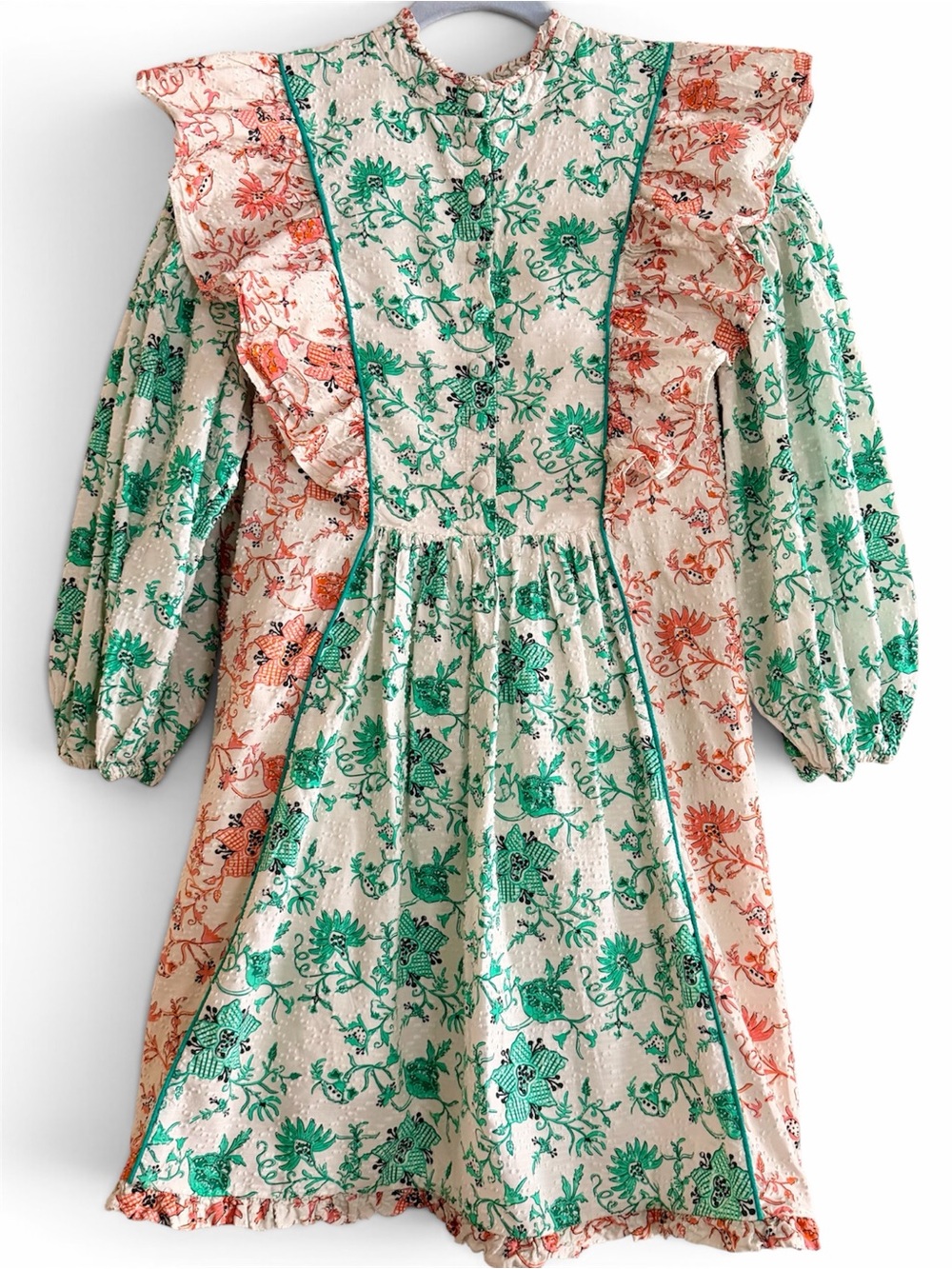 Hofmann Copenhagen Cotton Ruffle “Erika” Babydoll Dress | Size 38 or 40